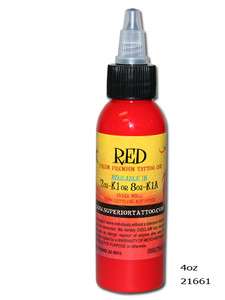 Tattoo Supplies Professional Ink 4oz bottle RED  