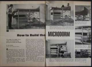 MICRODORM Bed/Desk/Chest HowTo build PLANS Matrix Dorm  