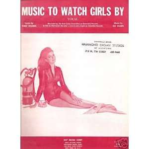  Sheet Music Music To Watch Girls By Bob Crewe Gene 93 