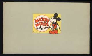 1930s Mickey Mouse Picture Card Album Series one  