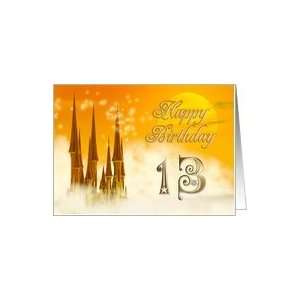    Golden Fairy Castle card for a 13 year old Card Toys & Games