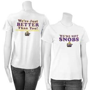  LSU Tigers Ladies White Snob T shirt