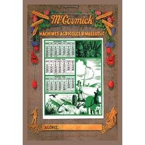 Paper poster printed on 12 x 18 stock. McCormick Machines Agricoles