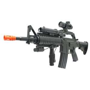 Well M16A4 Spring Action Rifle, Laser airsoft gun  Sports 