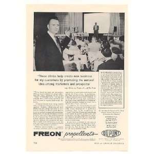  1958 Du Pont Freon Propellents Aerosol Seminar Trade Print 