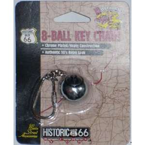  Cobbs 8 Ball Key Chain (Chrome Plated, Heavy Construction 