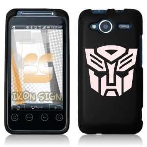 AUTOBOT Transformers   Cell Phone Graphic   1.25X 2.5 WHITE   Vinyl 