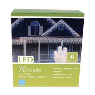 70 LED Icicle Light Set   Blue (2 drops) by Brilliant Brand Lighting