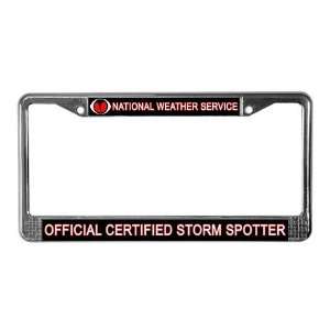 SkyWARN quot;Certified Spotterquot; License Plat Weather License Plate 