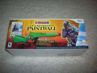   WII NPPL Championship Paintball 2009 Game & TOP SHOT Gun Package NEW