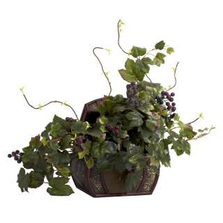 Grape Leaf & Chest/Puff/African Violet Dieffenbachia & Ivy with Chest 