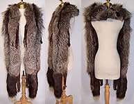 Vintage Liebs Furs Luxurious Silver Fox White Tip Tail Long Stole 