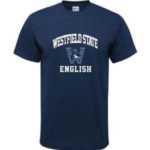  Westfield State Owls Navy Youth English Arch T Shirt 