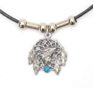 Wolf Dream Catcher Necklace Jewelry