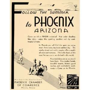  1932 Ad Phoenix Chamber of Commerce Arizona Voyage Trip 