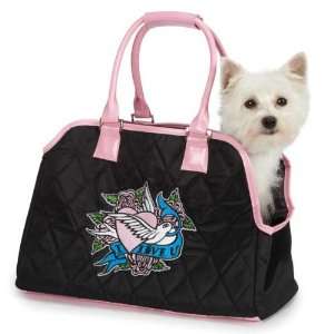  East Side Collection Quilted I Love U Pet Carrier, Small 
