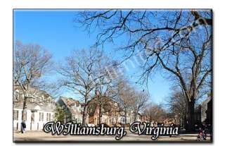 Downtown Williamsburg   Virginia Souvenir Fridge Magnet  