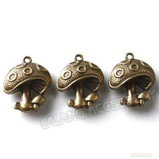 150x 141015 Wholesale Mushroom Alloy Charms Bronze Vintage Pend  