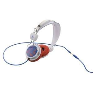  WeSC Overlay Circle Bongo Headphone (White & Red 