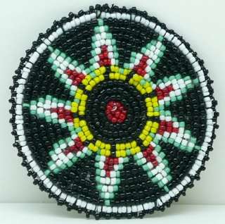 inch Beaded Rosette bead beadwork craft non native # 3C  