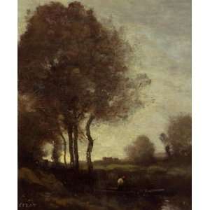  Hand Made Oil Reproduction   Jean Baptiste Corot   32 x 38 