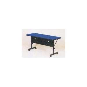  Correll FT2448HR 37   Half Round Flip Top Table w/ Blue 