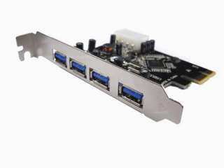 Ports USB 3.0 PCIe PCI Express Card Adapter SuperSpeed VIA Chipset 
