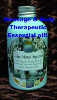 Aromatherapy Massage & Body OIL  LONG*ISLAND*ORGANICS  