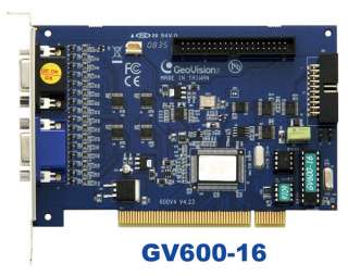 Genuine Geovision GV600 16 16CH DVR Card w/Ver.8.5 Software   FREE 