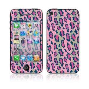  Apple iPhone 4G Decal Vinyl Skin   Pink Leopard 