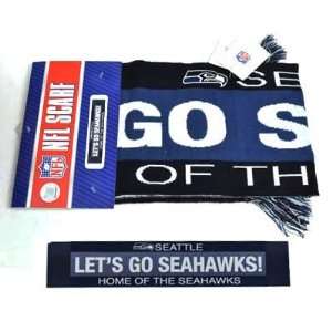  NFL Home of Seattle Seahawks Lets Go Navy Blue White 
