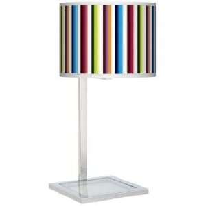  Technocolors Glass Inset Giclee Table Lamp