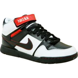 Kids Nike 6.0 Mogan Mid 2Jr Black White Red Sneaker 407716 001  