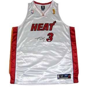Dwyane Wade Autographed Jersey Authentic White Championship Heat 