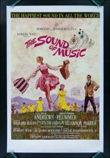 THE SOUND OF MUSIC * 1SH ORIG MOVIE POSTER 1965 MUSICAL  
