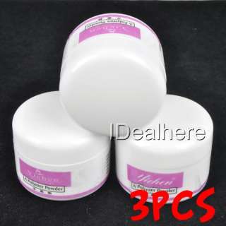   Polymer Powder Acrylic Nail Art Manicure KIT (Pink White Clear)  