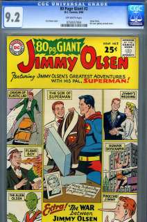 80 Page Giant #2 CGC GRADED 9.2 Jimmy Olsen  