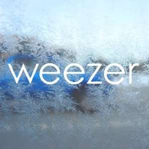  Weezer White Decal Rock Band Car Laptop Window Vinyl White 
