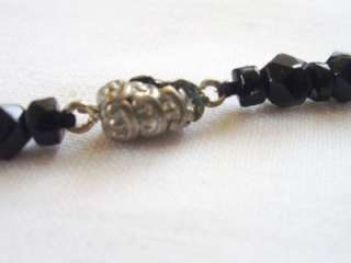 This is a Lovely Old Real Whitby Jet Bead Necklace From Around the Mid 