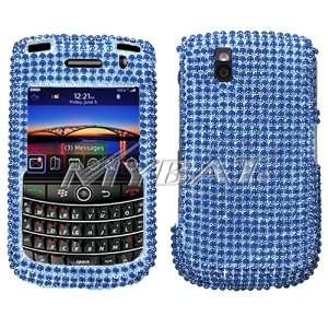  Blackberry 9630 Tour Navy Blue Diamante Protector Cover 