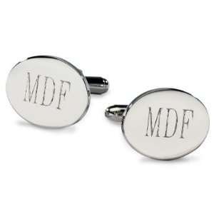 Exclusively Weddings Oval Wedding Cufflinks for Father of the Bride or 