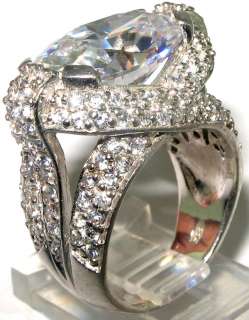 Latest collection Beautiful White topaz .925 Silver Ring size 6 