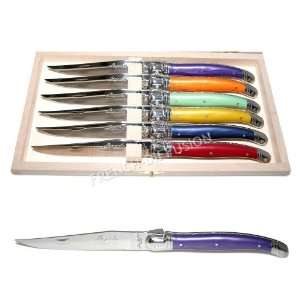   family colour table flatware/cutlery setting for 6 people   with