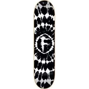   Traveler Skateboard Deck   7.87 White/Black Tie Dye