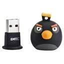 EMTEC A106 Angry Birds 4 GB USB 2.0 Flash Drive   Black Bird