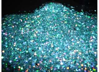 D00271 PREMIUM Grade Glitter 1/24 Flake   Aqua Opal  