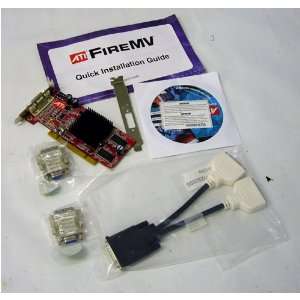  ATI FireMV 2200 Dual DVI VGA Display PCI Video Card LP 