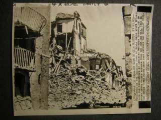 1943 Gela Sicily Italy Air Raid Bombing WW2 Photo 454p  