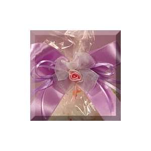   Light Pink Flower And Large Bow Twist Tie Arts, Crafts & Sewing