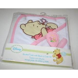   Winnie the Pooh Hooded Bath Towel & Brush & Comb Set   Pink by Disney